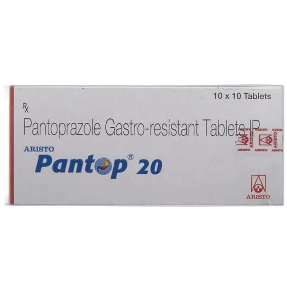 pantop 20mg tablet 10's
